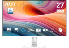 MSI Monitor PRO MP275W E2 27" IPS 1920 x 1080 (FHD) 120Hz Refresh Rate 300 cd/m² HDMI, DisplayPort, D-Sub (VGA) With Speaker - White