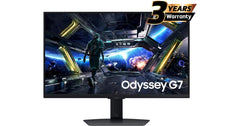 Samsung Odyssey G7 (2025) Smart Tizen (DG702) 32" Flat Monitor Fast IPS 4K UHD 144Hz 1ms(GTG), 10Bit, HDR10+, 99% sRGB, HDMI 2.1, FreeSync Premium w/ NQM AI Processor, New Design, Core Sync, Ergonomic Stand & Speakers