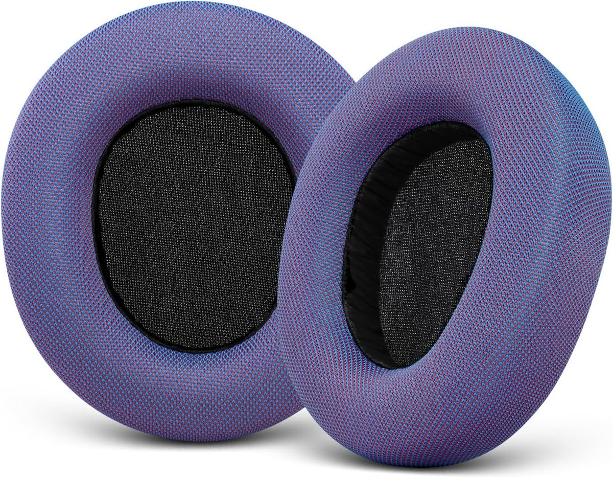 Ear Pads Replacement for SteelSeries Arctis Nova - Magic Mesh Fabric Earpads for Arctis Nova Pro Wired, Nova 1, 3, 4, 5, 7 Headphones - Made by GEVO Cushions with High-Density Foam - Purple