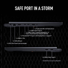 ASUS RGB NVMe PCIe laptop for portable computing