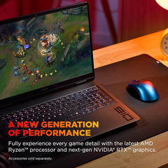 HP OMEN 16 Slim Gaming Laptop (NVIDIA RTX 5060 8GB, AMD Ryzen 9 8940HX (> Intel Ultra 7 255H)), 32GB DDR5 RAM, 1TB SSD, FHD+ 144Hz Display, 4-Zone RGB Backlit KB, IR Webcam, Wi-Fi, IST Dock, Win 11H