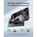 Anker Car Charger – 167.5W Triple‑Port Power, 100W USB‑C Fast Laptop Charging, 45W USB‑C Reliable Output, 22.5W USB‑A, Compact Design - 18 Months Warranty