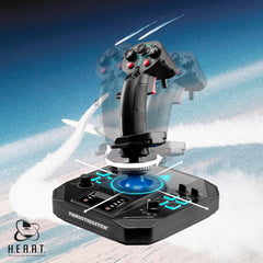 Thrustmaster Sol-R4 HOTAS Flight Stick and Throttle - Hall Effect Joystick, 58 Buttons for Flight Simulation - Compatible with PC