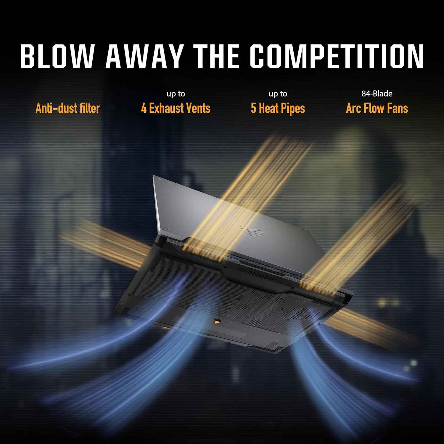 TUF Gaming Level 16 PCIe laptop for portable computing