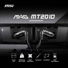 MAG MT201D - Heavy monitor stand for display mounting