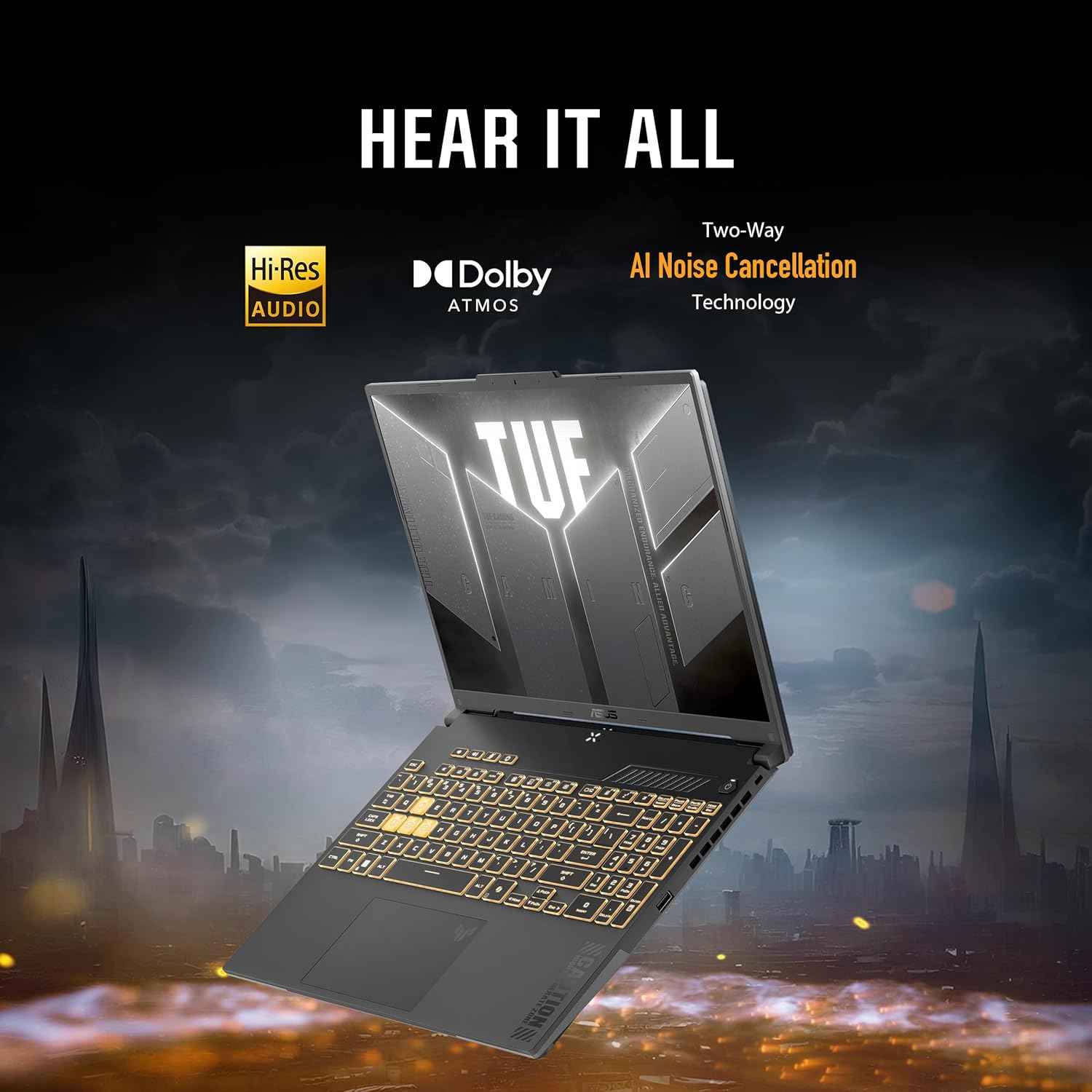 TUF Gaming Level 16 PCIe laptop for portable computing