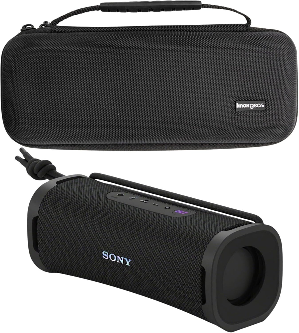 SRSULT10B ULT Field Series Speaker (Black) Bundle with Hardshell Travel and Protective Case for Bluetooth Speakers (2 Items)