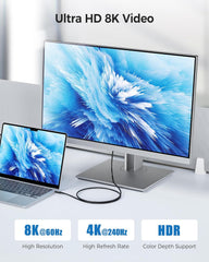 Cable Matters [Intel Certified] 40Gbps Active Thunderbolt 4 Cable 6.6 ft with 240W Charging and 8K Video, Black - Fully Compatible with USB C/USB-C, USB4, and Thunderbolt 3