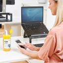 Fellowes 100 Screen and Keyboard Wipes Tub for Home and Office - Monitor/Laptop/iPad/Mobile Phone/Tablet Cleaning Wipes Singular Pack Multi