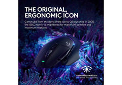 Logitech G502 X Plus Wireless Gaming Mouse, Lightspeed Wireless Connectivity, 8 Zone RGB Lighting, HERO 25K Sensor, 25600dpi Resolution, 40G2 Acceleration, USB-C, 120H Battery Life, Black