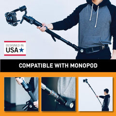 Kamerar MogoCrane Belt Kit, Weight Support for Single Handed Gimbal Stabilizer, DJI Ronin-S, Zhiyun Crane 2, Crane Plus, Moza Air 2, AirCross, Hold the Gimbal Easier and Longer