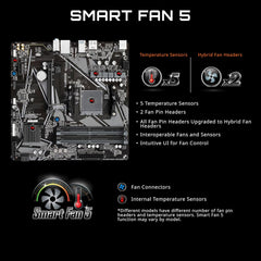 B550M K AMD AM4 Micro-ATX Motherboard, Supports Ryzen 5000/4000/3000 Series Processors, DDR4, 3+3 Power Phase, 2X M.2, PCIe 4.0, USB 3.2 Gen 1, GbE LAN, Q-Flash
