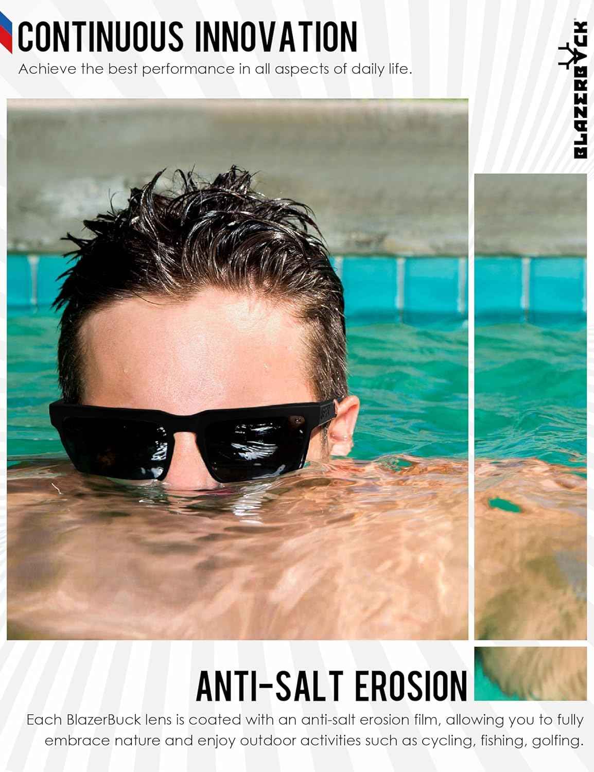 Photochromic Replacement Lenses Compatible with Ray-Ban Meta Wayfarer RW4006 | RW4012 (Gen 2) 50mm Smart Glasses