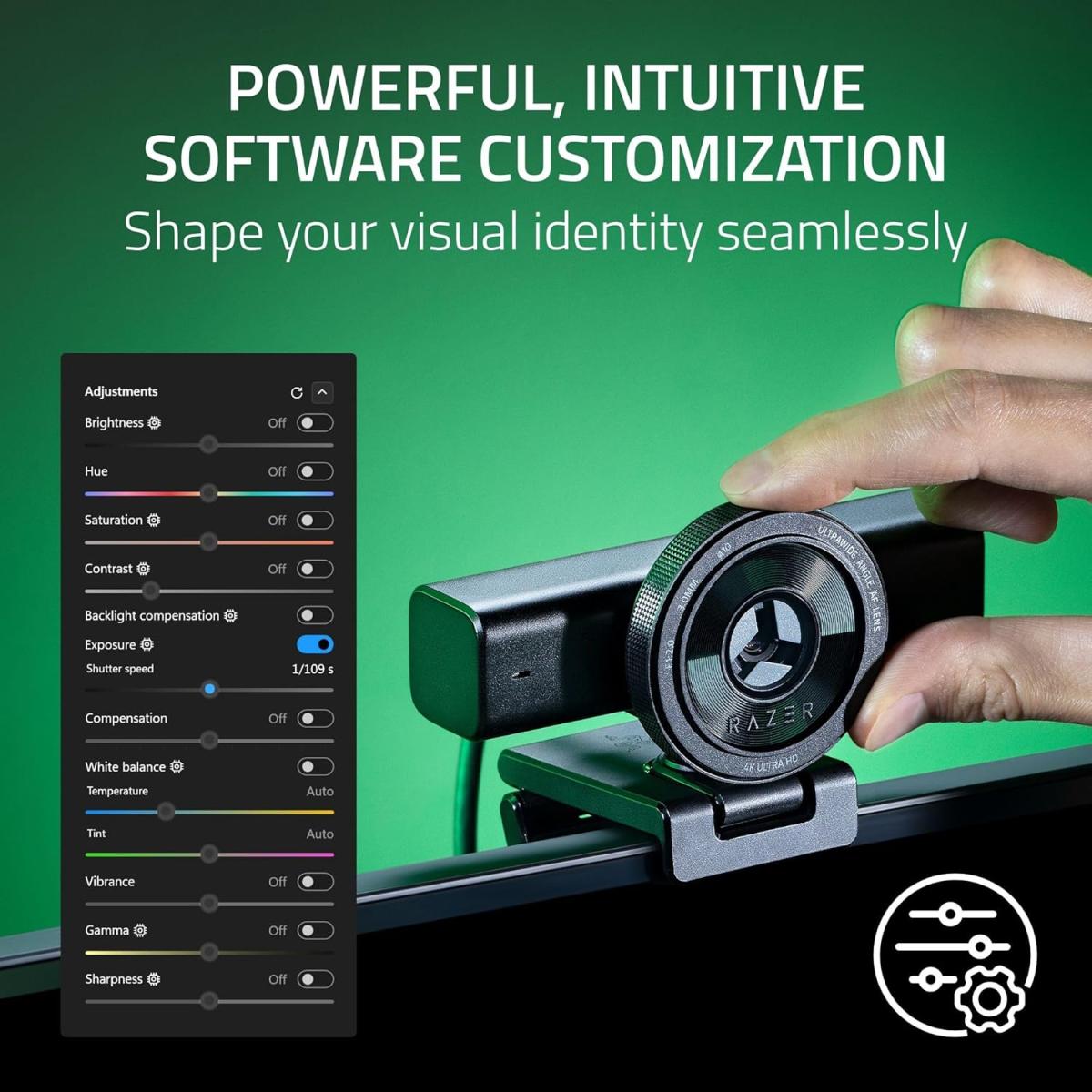 Razer 1080p - 60FPS 4K webcam for video calls