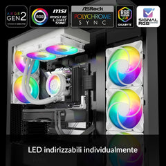 ARCTIC Liquid Freezer III 240 A-RGB - CPU AIO Water Cooler, Water Cooling PC, Intel & AMD, Efficient PWM-Controlled Pump, Fan: 200–2000 RPM, LGA1851 and LGA1700 Contact Frame - White