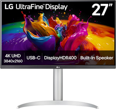 LG 27UP850K-W 27” 4K UHD UltraFine™ IPS Monitor HDR™ 400 and USB Type-C- Monitor