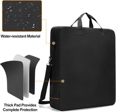 Solar Panel Storage Bag with Bright Lining, Travel Solar Panel Carrying Case Compatible with Jackery SolarSaga 100W 100X 200W, Padded Carrier Organizer Compatible with ZOUPW 100W 110W 200W