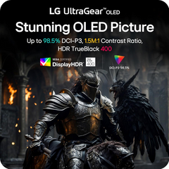 LG 45GX950A-B UltraGear™ 45” OLED 5K2K WUHD Gaming Monitor – 165Hz / 330Hz Dual Mode, 0.03 ms, G-SYNC