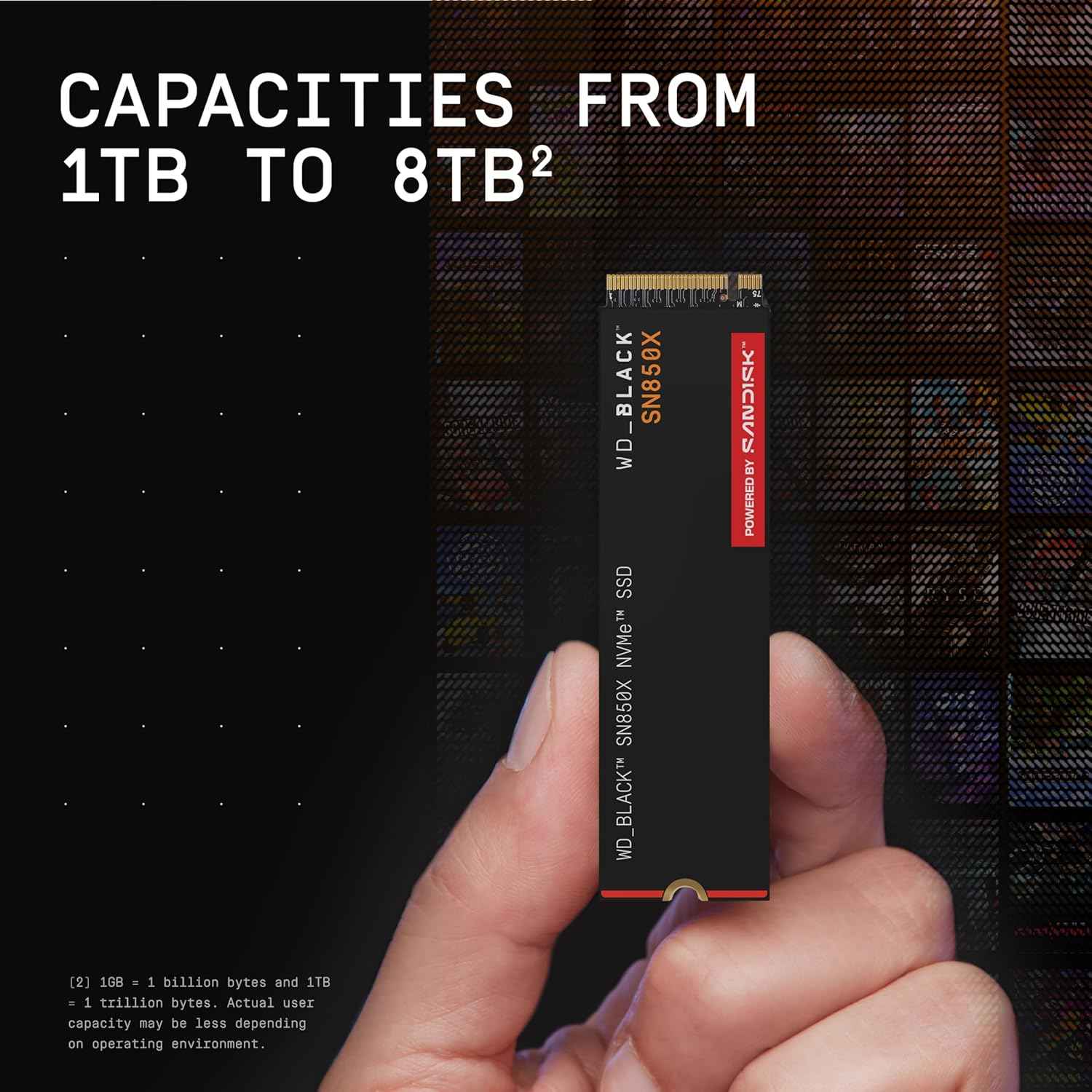WD_BLACK NVMe solid state drive for data storage