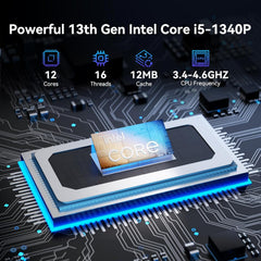 Intel NUC 13 Pro，For ASUS NUC13ANHi5 Pro Arena Canyon Mini PC, 13th Core i5-1340p, 16GB RAM & 512GB SSD, Win 11 Pro, Support 4K Quad Display, WiFi 6, VESA/Home/Business Mini Desktop Computer(NUC13ANH)