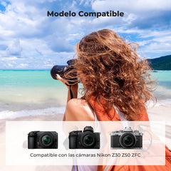 1600mAh EN-EL25 Battery 2-Pack EN-EL25A Battery and Dual LCD Battery Charger for Nikon Z50II, Z50, Z30, Z FC Camera MH-32 Battery Charger