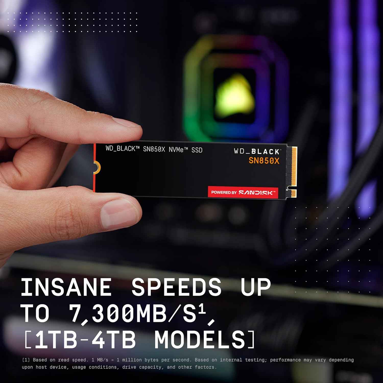 WD_BLACK NVMe solid state drive for data storage