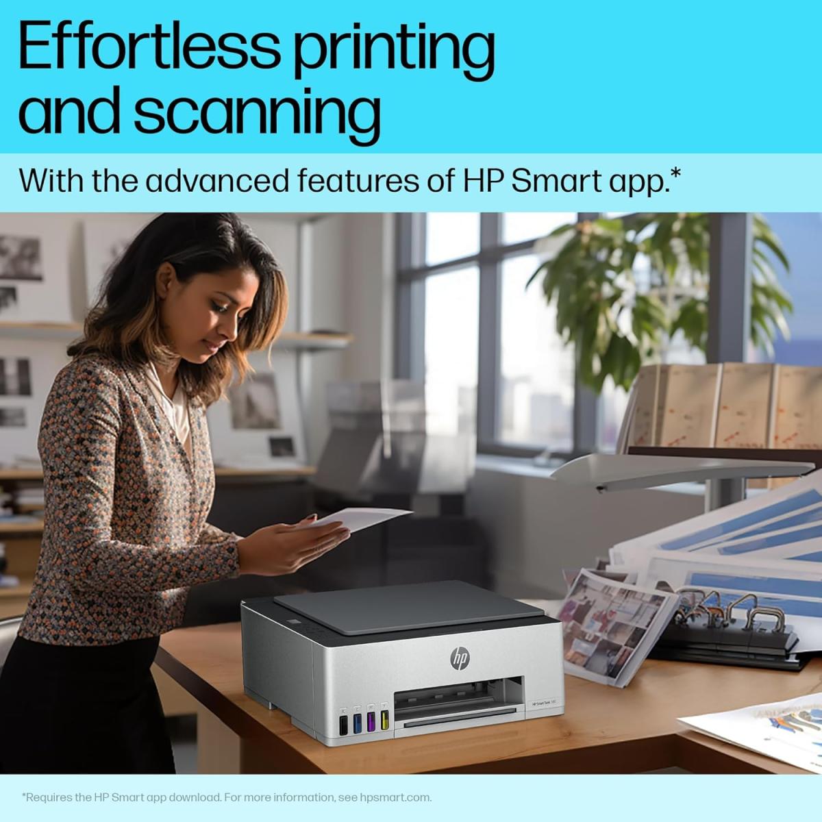 HP Tank 580 wireless Bluetooth Wi - Fi printer for office printing