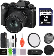 Fujifilm X-T5 Mirrorless Camera with XF 16-50mm f/2.8-4.8 Lens Black Bundle with Advanced Accessories | Fuji xt5