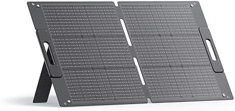 100W Solar Panel for Solar Generator EB3A AC2A AC50B AC70 AC180 AC200L Elite 200 V2 AC300 B300K Handsfree 1 & 2, Foldable Solar Charger with Adjustable Kickstands for RV, Camping