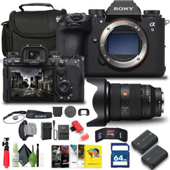 Alpha a9 III Mirrorless Camera - 24.6MP Full Frame Global Shutter (ILCE-9M3), Sony FE 24-70mm Lens, 64GB Memory Card, Filter Kit, Bag, NP-FZ100 Compatible Battery
