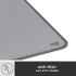 Logitech Desk Mat - Studio Series, Multifunctional Large Desk Pad, Extended Mouse Mat, Office Desk Protector with Anti-Slip Base, Spill-Resistant Durable Design, in Mid-Grey
