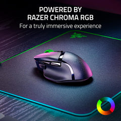Razer Basilisk V3 X HyperSpeed Customizable Wireless Gaming Mouse: Mechanical Switches Gen-2-5G Advanced 18K Optical Sensor - Chroma RGB - 9 Programmable Controls - 285 Hr Battery - Classic Black