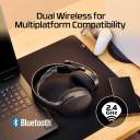 HyperX Cloud Jet - Wireless Gaming Headset Dual Wireless & Bluetooth Signature HyperX Sound Swivel-to-mute Boom Mic Up to 25 hours of Playtime Intuitive Audio Controls , Black