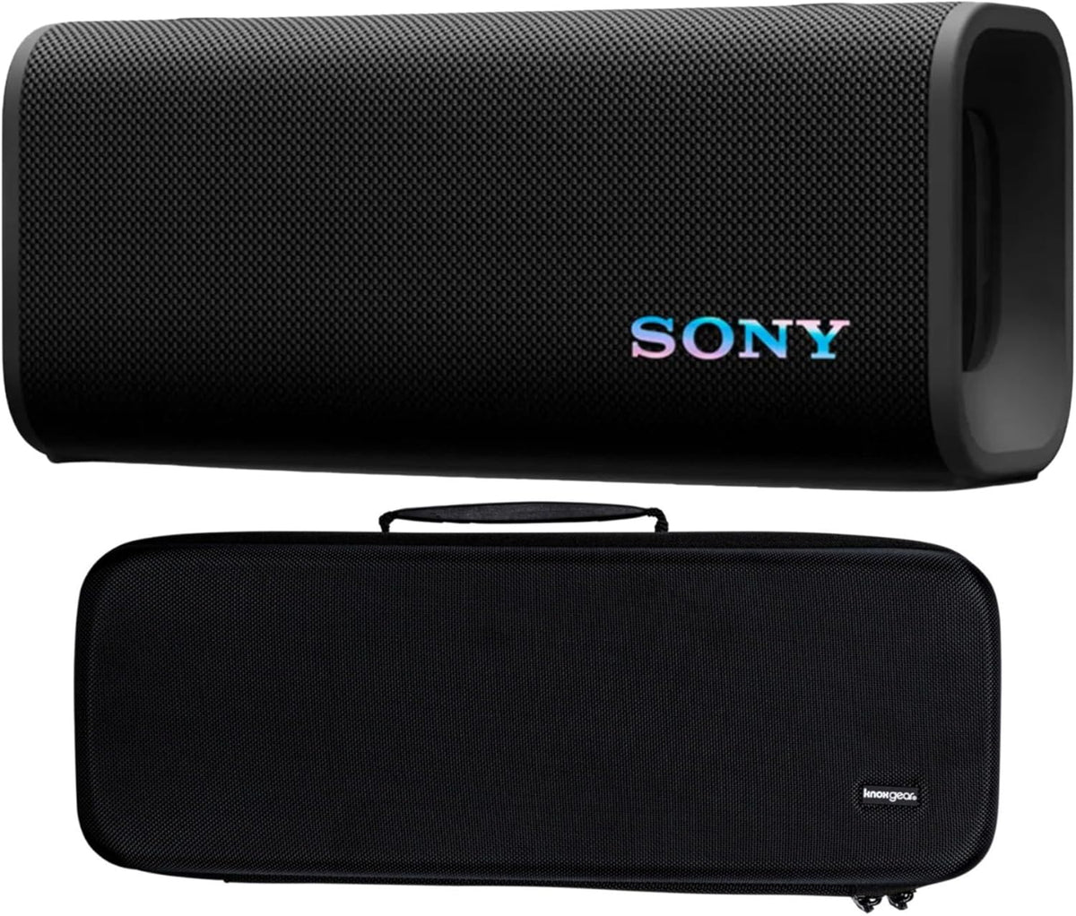 ULT Field 3 Portable Wireless Speaker 2-Way Active Design (Black) Bundle with Hard Travel Case (Black)