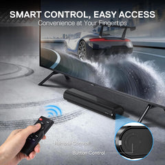 Redragon GS821 Soundbar for TV, Home Theater Audio Sound Bar with HDMI ARC/Optical/BT 5.3, Hi-Fi Stereo System with 3 EQ Modes, Remote Control & Wall Mountable, Compact Speaker for TV & PC