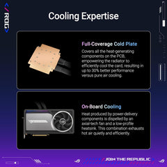 Rog Astral LC GeForce RTX 5090, Nvidia, Graphics Card, Desktop, HDMI/DisplayPort - 32GB GDDR7 OC Edition, 360mm AIO Cooler for Optimal Performance that can Achieve the Highest GPU Boost Clock