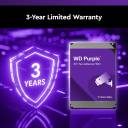WD Purple 4TB Surveillance HDD – 3.5" SATA, 128MB Cache, 175MB/s Transfer Rate, CMR Recording, AllFrame Technology, 24/7 NVR/DVR Optimized