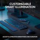 Logitech MX Keys S Combo - Performance Wireless Keyboard and Mouse with Palm Rest, Customizable Illumination, Fast Scrolling, Bluetooth, USB C, for Windows, Linux, Chrome, Mac,Color Graphite