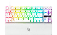 Razer - Huntsman V3 Pro TKL Wired Analog Optical Esports Keyboard with with Snap Tap Mode Rapid Trigger and Adjustable Actuation - White