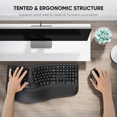 Meetion Director C Wireless Ergonomic Keyboard And Mouse Combo