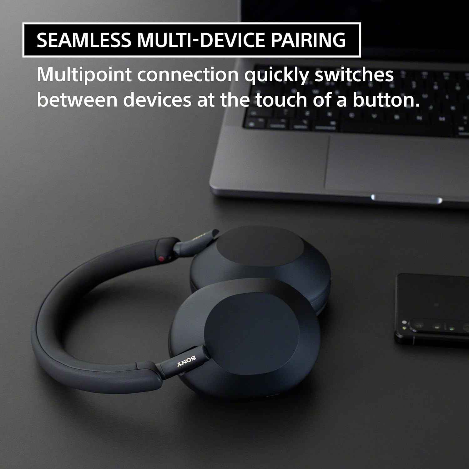 WH WH - 1000XM5 headset for computer setup