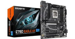 GIGABYTE Z790 EAGLE AX (Wi-Fi 6E), Intel 14th 13th 12th Series, LGA 1700/DDR5/PCIe 5.0/3xM.2 - ATX Gaming MotherBoard