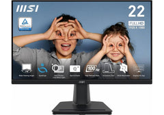 MSI PRO MP225V,22-inch VA 1920 x 1080 (FHD) Computer Monitor, 100Hz, Adaptive-Synch, HDMI, Video Port, VESA Mountable, Tilt, 1ms, Black /2 Years Warranty
