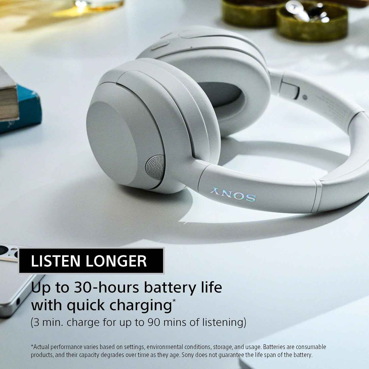 Sony ULT Power Sound Wireless Noise Canceling Headphones Black