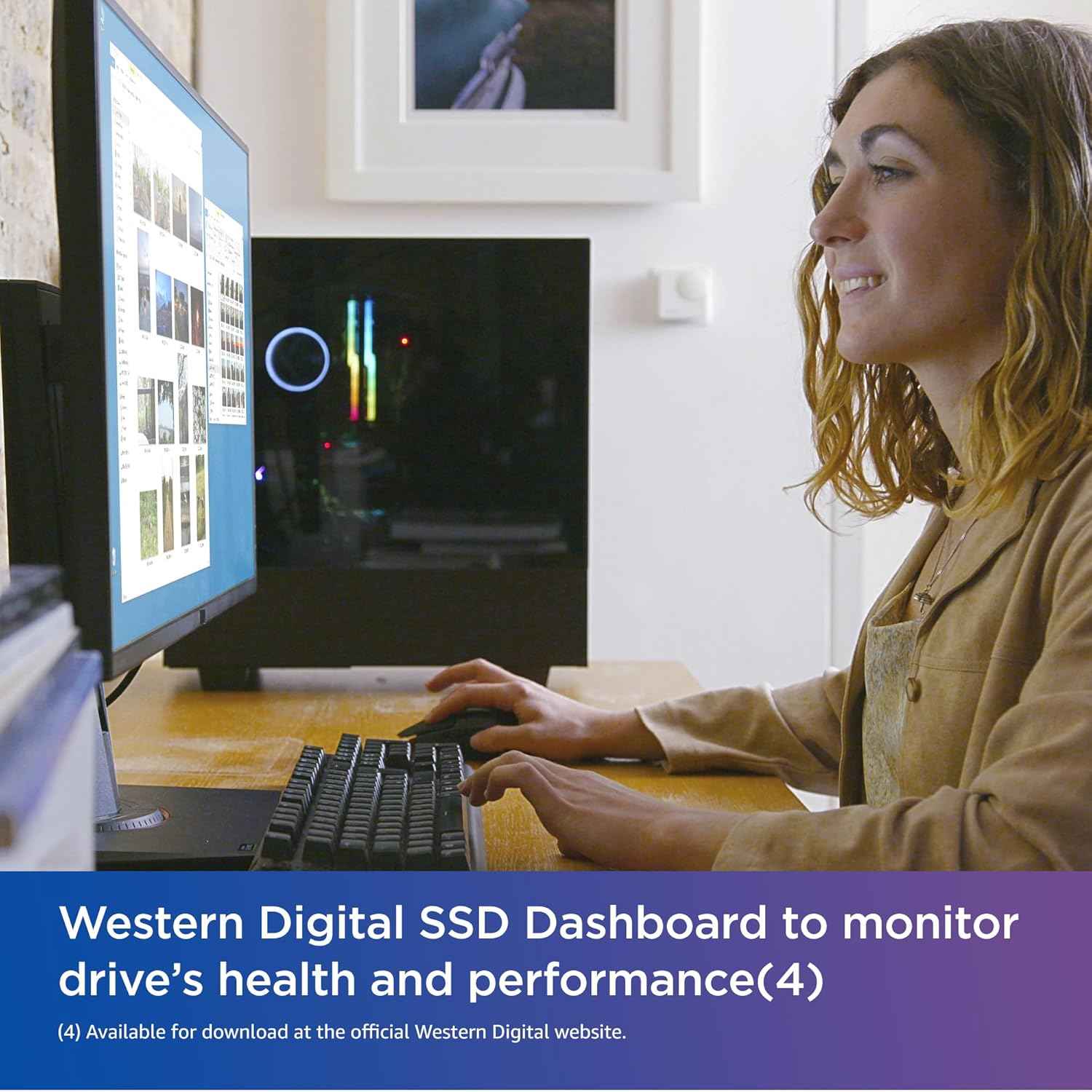 2TB WD Blue SN580 NVMe Internal Solid State Drive SSD - Gen4 x4 PCIe 16Gb/s, M.2 2280, Up to 4,150 MB/s - WDS200T3B0E