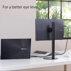 ZenScreen Stand MTS02D - Ergonomic Stand for Portable Monitors, Tilt, Pivot, Height adjustments, 1/4” Tripod Socket Compatible, Work from Home Setup, Home Office