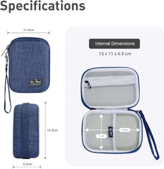 Gadget Organizer Case (Blue) & GL.iNet GL-MT3000 (Beryl AX) Pocket-Sized Wi-Fi 6 AX3000 Wireless Travel Gigabit Router
