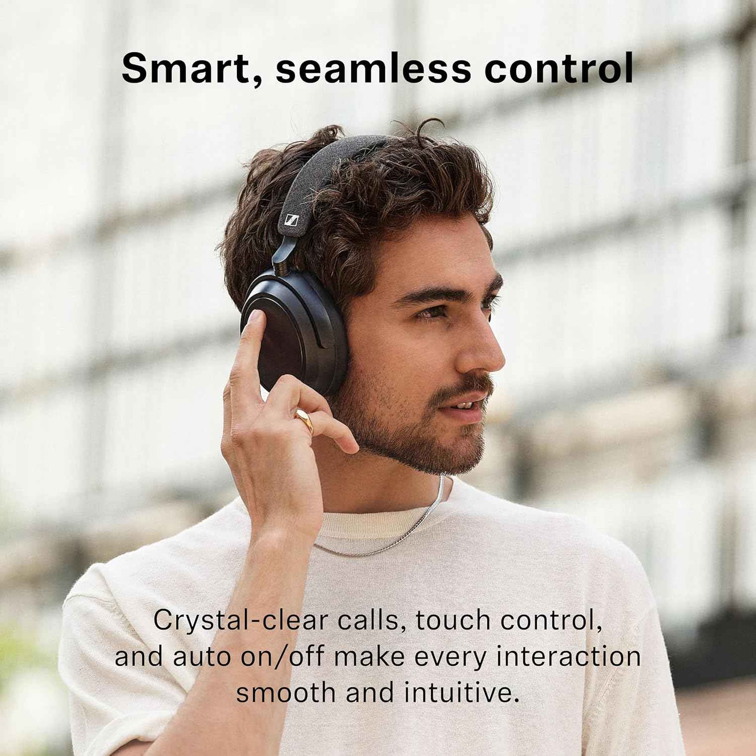 Momentum wireless Bluetooth headset for computer setup