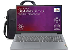 Lenovo IdeaPad Slim 3 15IAN8, Intel Celeron N100 4 Cores Up to 3.4GHz, 8GB LPDDR5, 256GB SSD, 15.6" FHD 250nits Anti-glare Display, Wi-Fi 6, w/ 15.6" Laptop Casual Toploader, Thin & Light Laptop - 2 Year Warranty