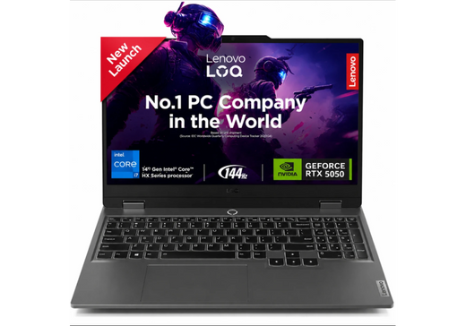 Lenovo LOQ Essential Gaming Laptop 15IRX11 - Intel Core i7-13650HX 14 Core 4.9GHz, NVIDIA GeForce RTX 5050 8GB GDDR7, 16GB DDR5, 512GB SSD, 15.6" FHD IPS 144Hz Display, 2 Year Warranty - Luna Grey